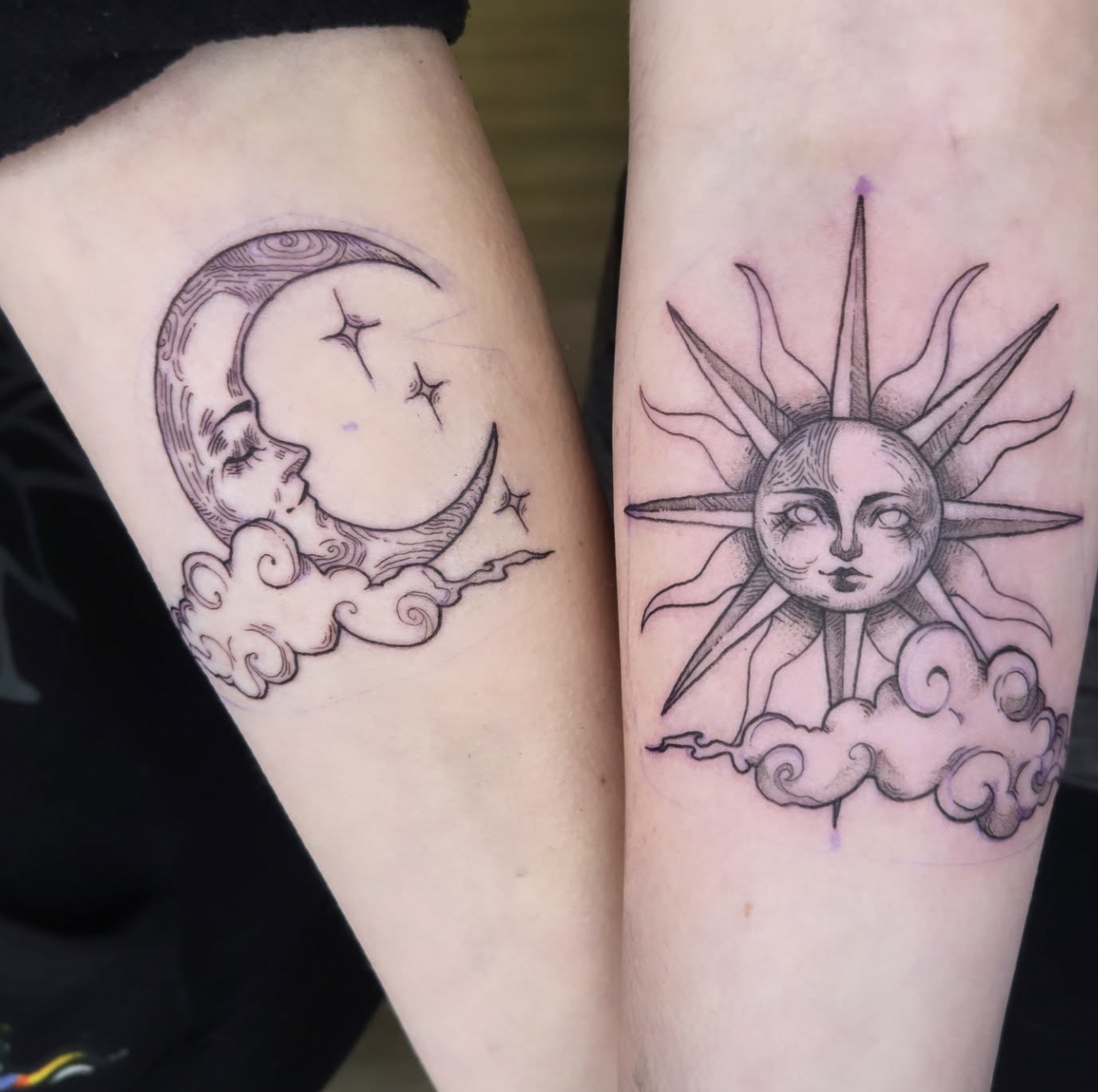 Tattoo work at Needlework Tattoo Co., Sterling Heights